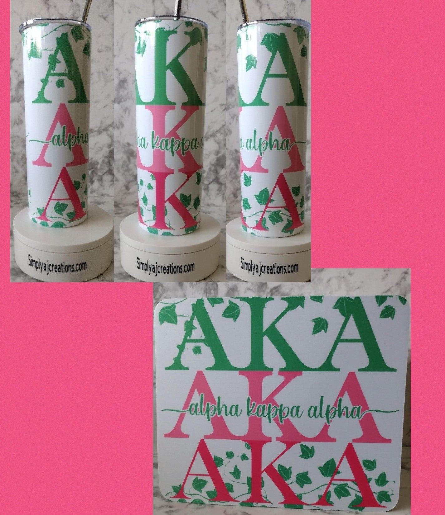 AKA Tumbler & Mouse Pad set